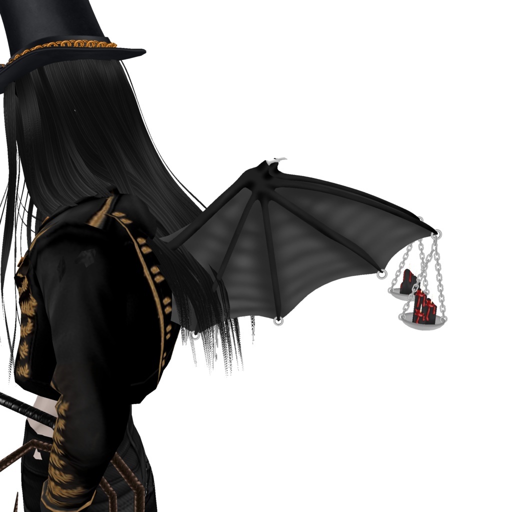 Animated Candle Wings for IMVU | SecondLife | Vroid