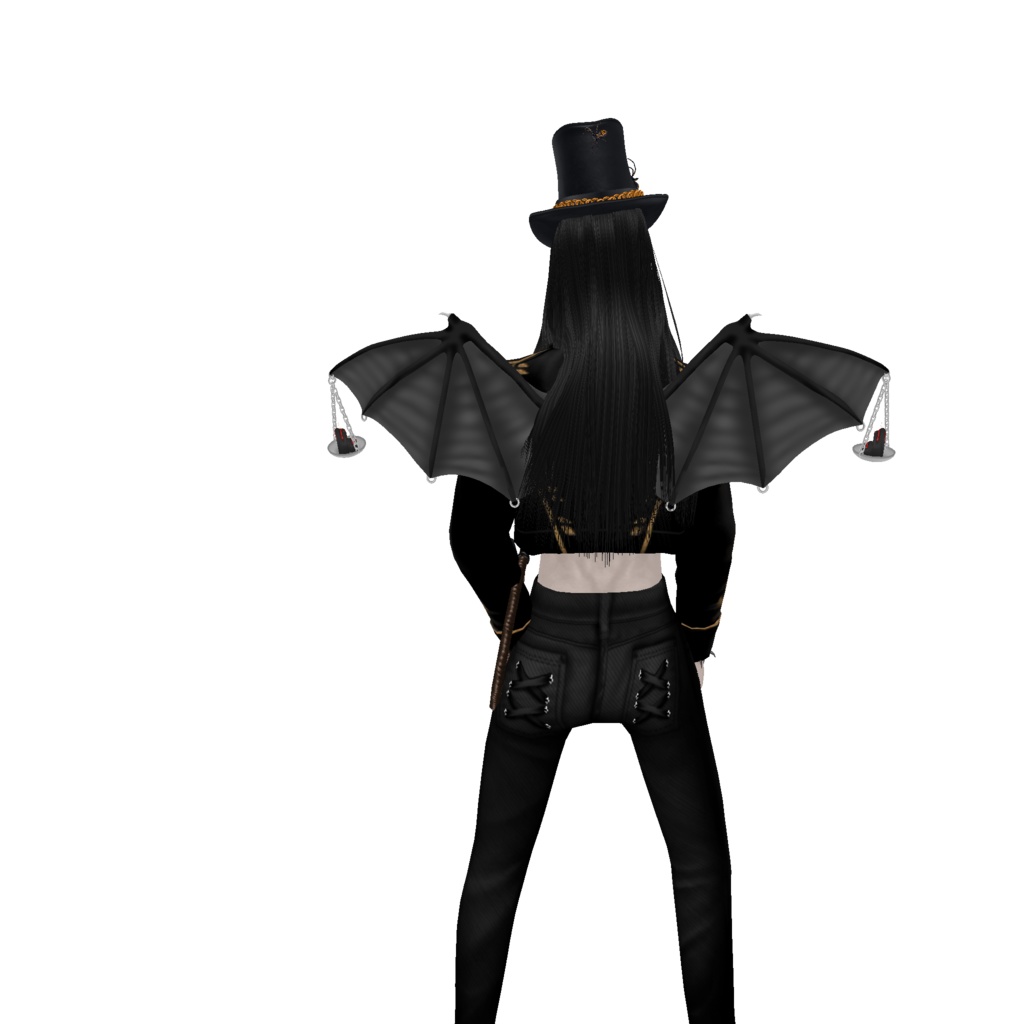 Animated Candle Wings for IMVU | SecondLife | Vroid