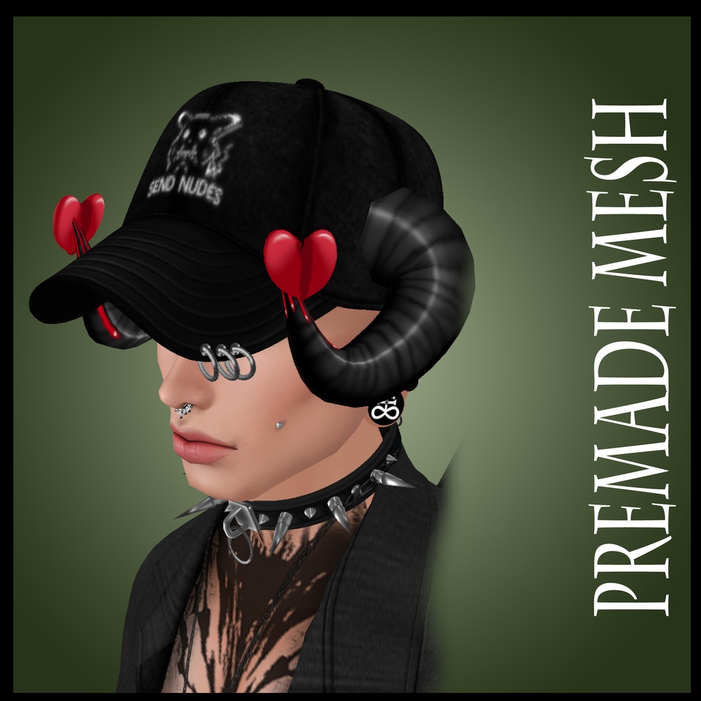 Heartbreak Horns For IMVU | Secondlife | Vroid