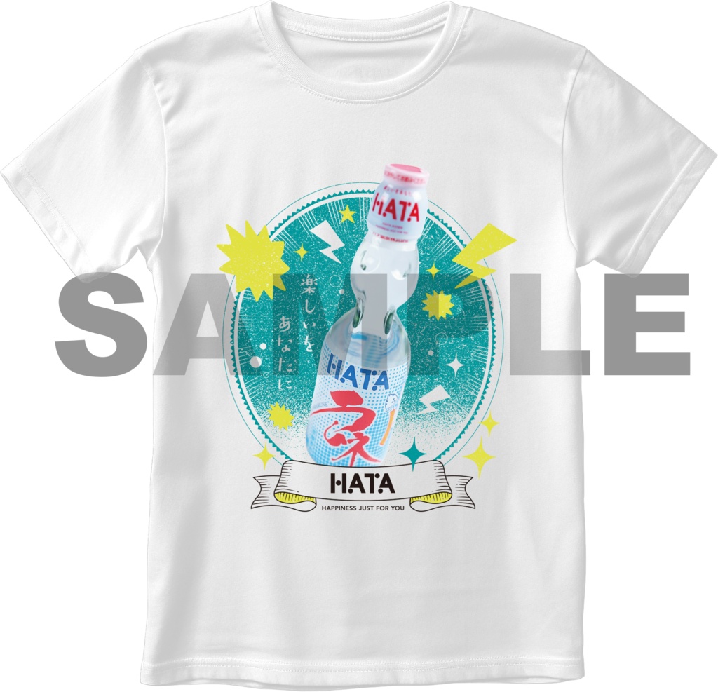 HATA ラムネTシャツ／白XL