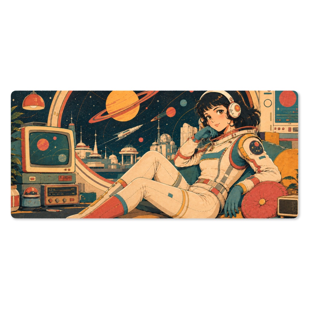 星間ラウンジの午後|レトロフューチャー・プレイマット