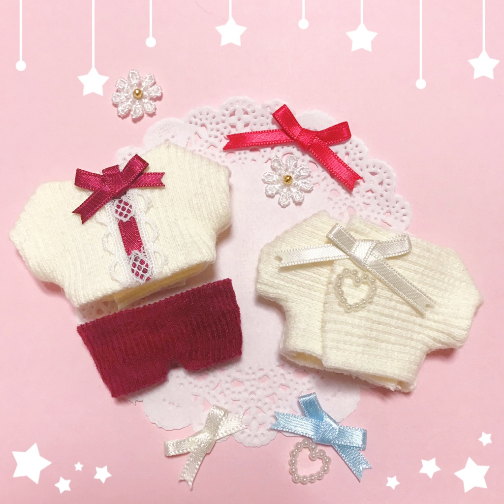 🍓🌸スイーツニットコーデセット🌸🍓