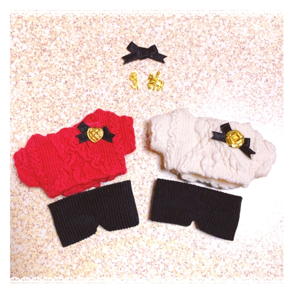 ✨🥀マドモアゼぬニットコーデセット❤️🖤