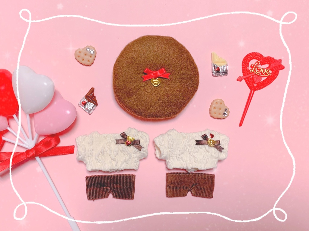 ❤️🧸ショコラテディニットコーデセット🍫❤️