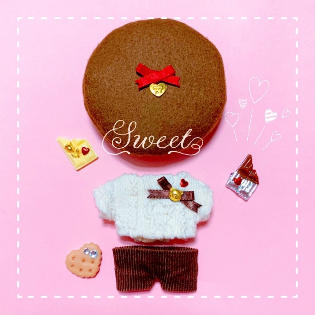 ❤️🧸ショコラテディニットコーデセット🍫❤️