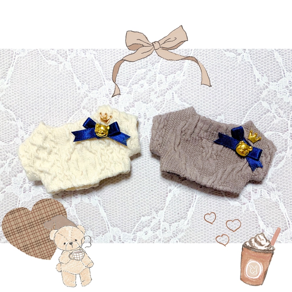 💙🧸 フラペチーノニット 🧸🤍