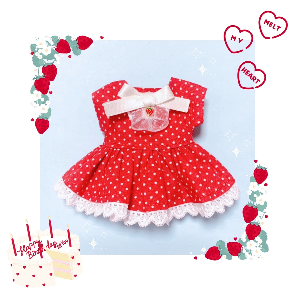 🍓👗 いちごパフェワンピース 🍨🥄
