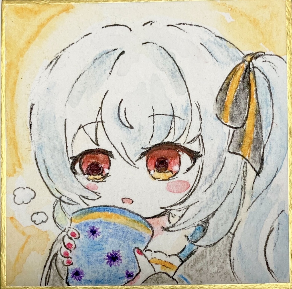 クララ　ミニ色紙