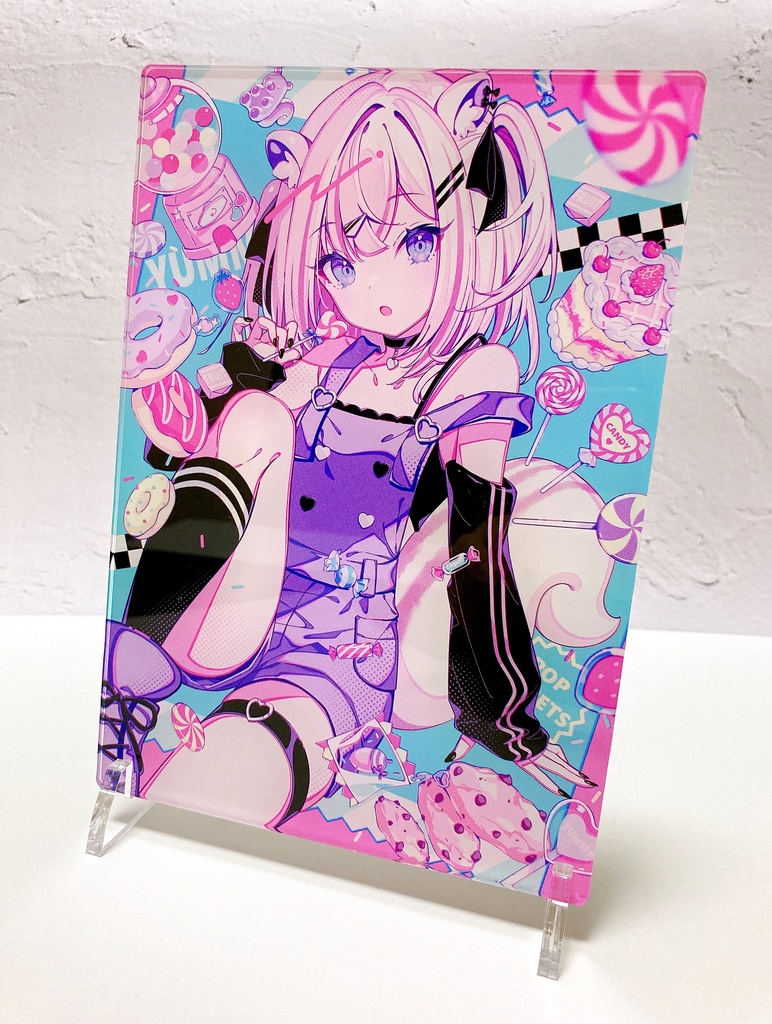 【販売終了】「POP SWEETS」アクリルプレート