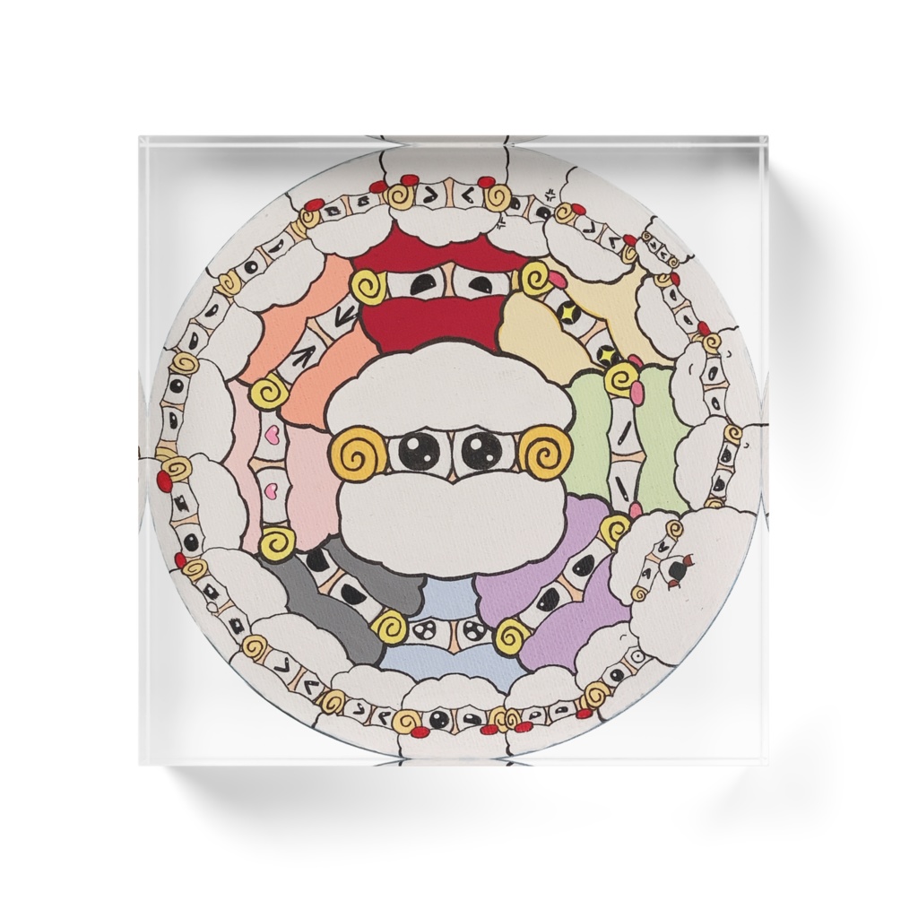 ひちゅじ詰めアクリルブロック