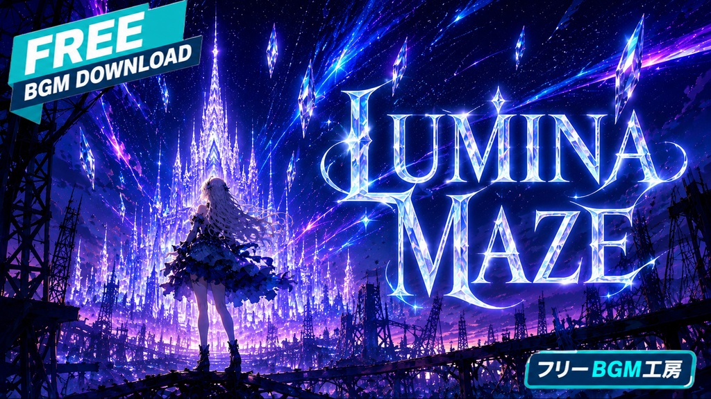 LUMINA MAZE|光の迷宮を駆け抜ける【フリーBGM / 歌あり】
