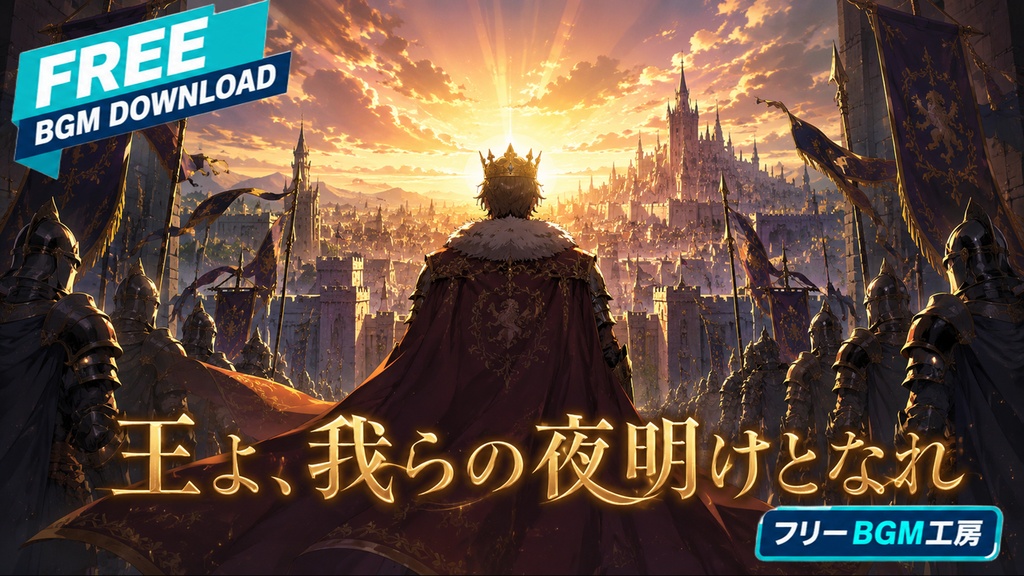 王よ、我らの夜明けとなれ|滅びた王国に夜明けをもたらした王へ捧ぐ壮大な讃歌。【フリーBGM / 歌あり】