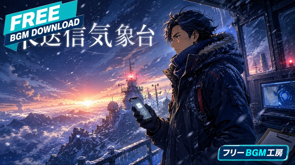 未送信気象台｜雪の気象台から、言えなかった本音を夜明けへ放つ歌。【フリーBGM / 歌あり】