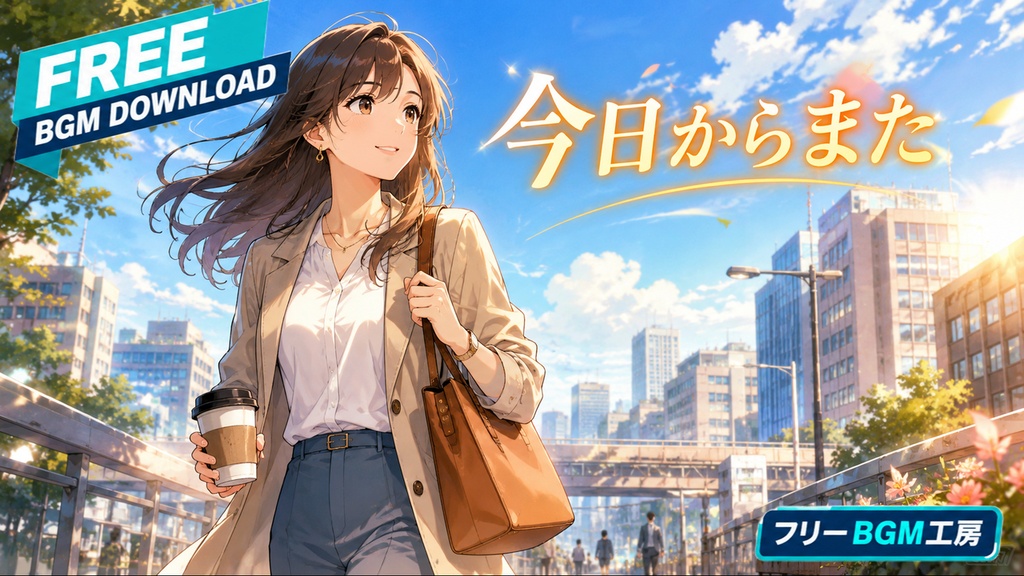 今日からまた｜立ち止まった朝から、もう一度歩き出す爽やかな応援ポップ。【フリーBGM / 歌あり】
