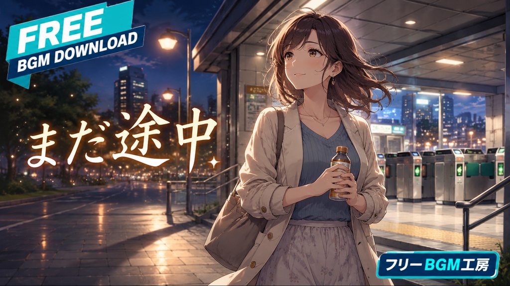 まだ途中｜帰り道の小さなため息を、明日へ変えるやさしいミドルJ-POP。【フリーBGM / 歌あり】