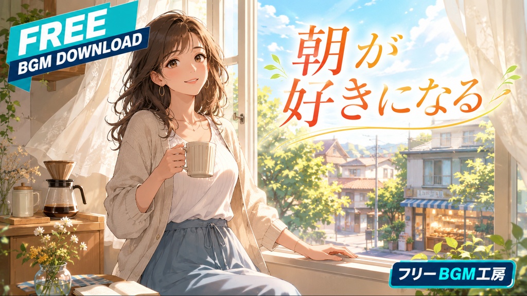 朝が好きになる｜ゆっくり始まる休日の朝を描いた、やさしく弾むJ-POP【フリーBGM / 歌あり】