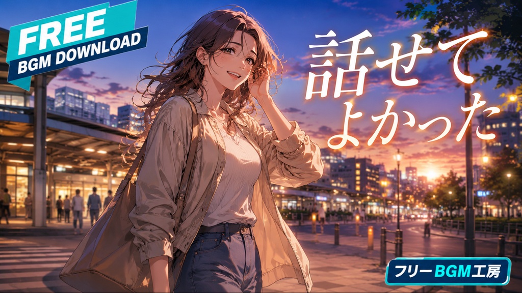 話せてよかった｜久しぶりの友との時間を軽やかなビートで描く一曲【フリーBGM / 歌あり】