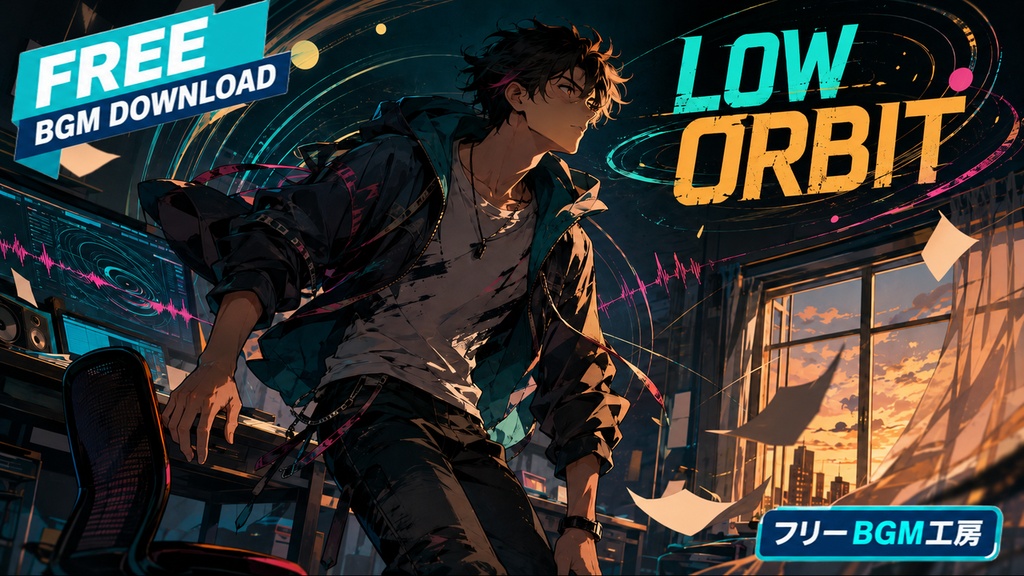 LOW ORBIT|空回りした一日を、低音のうねりとともに軽やかに立て直す歌。【フリーBGM / 歌あり】
