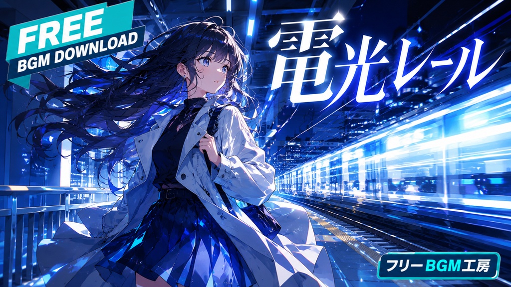 電光レール｜人波と乗り換えを抜け、自分で選ぶ帰路を駆ける夜の疾走歌。【フリーBGM / 歌あり】