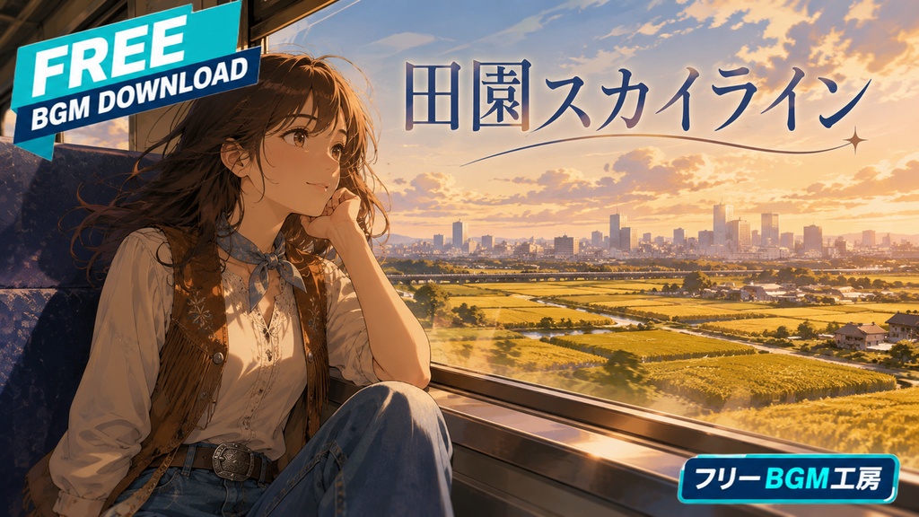 田園スカイライン｜田畑と遠いビルを同じ地図に抱き、ふたつの居場所を生きる歌。【フリーBGM / 歌あり】