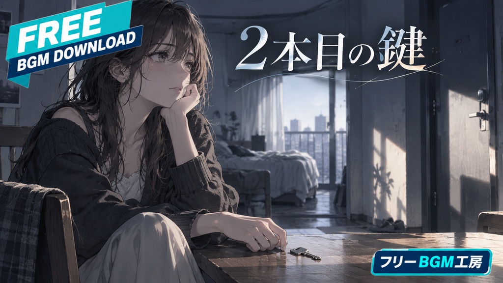 2本目の鍵｜置いてきた合鍵と残った愛をほどいていく、重く静かな失恋歌。【フリーBGM / 歌あり】