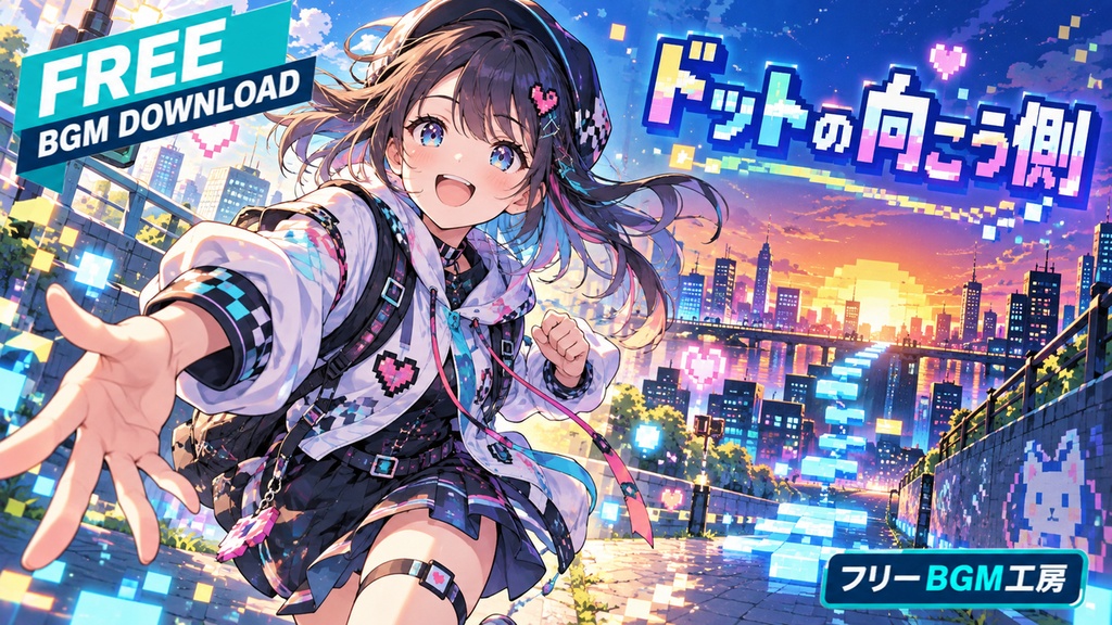 ドットの向こう側｜ピコピコ音が背中を押す、失敗しても進みたくなる8bit応援歌【フリーBGM / 歌あり】