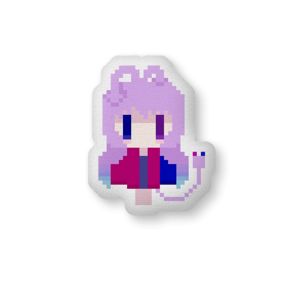 さかさのしっぽ　ふかふかクッション（ドット絵）