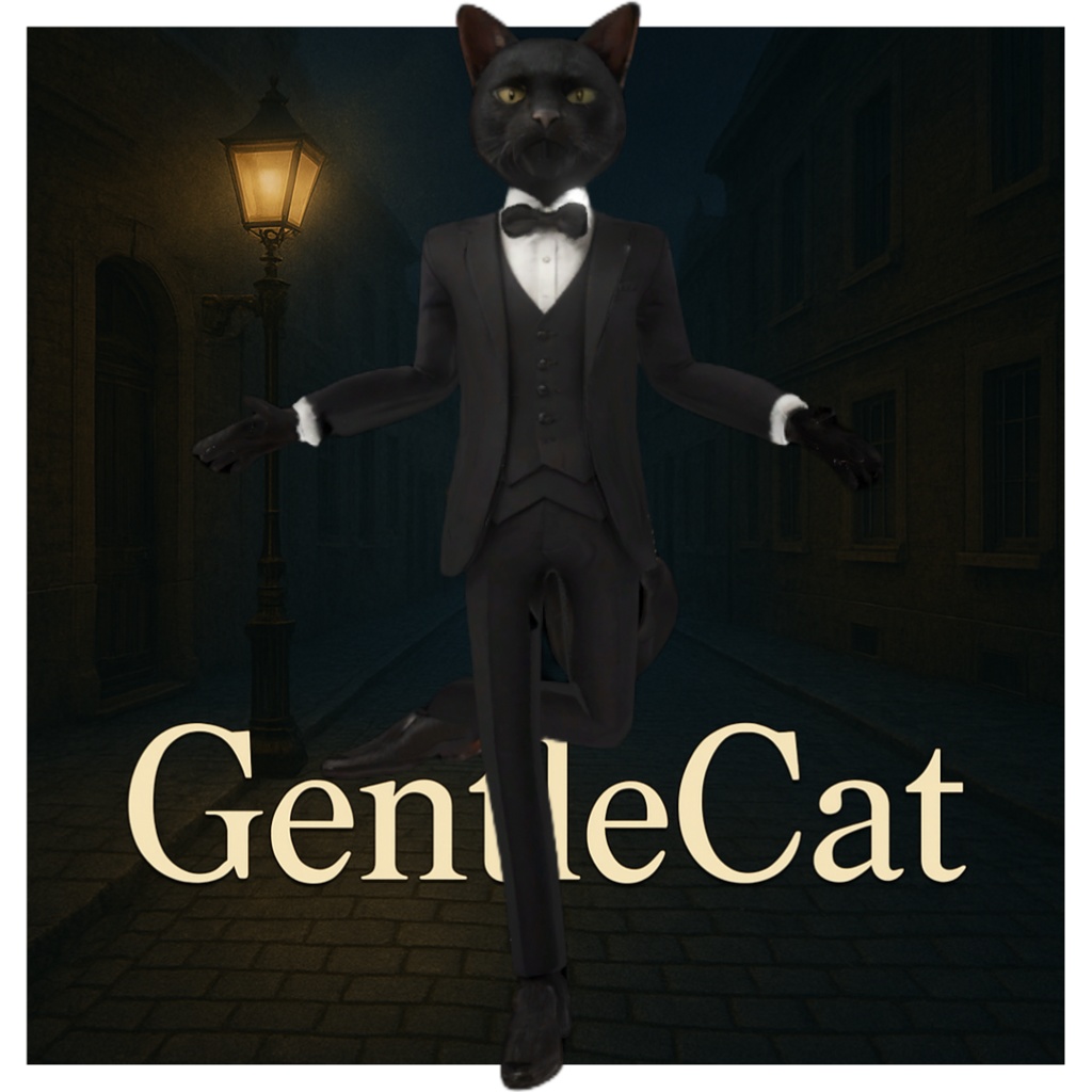【値下げ!】【VRChat】Gentle Cat Avatar / ジェントルキャットアバター【ローポリ、Goodランク】