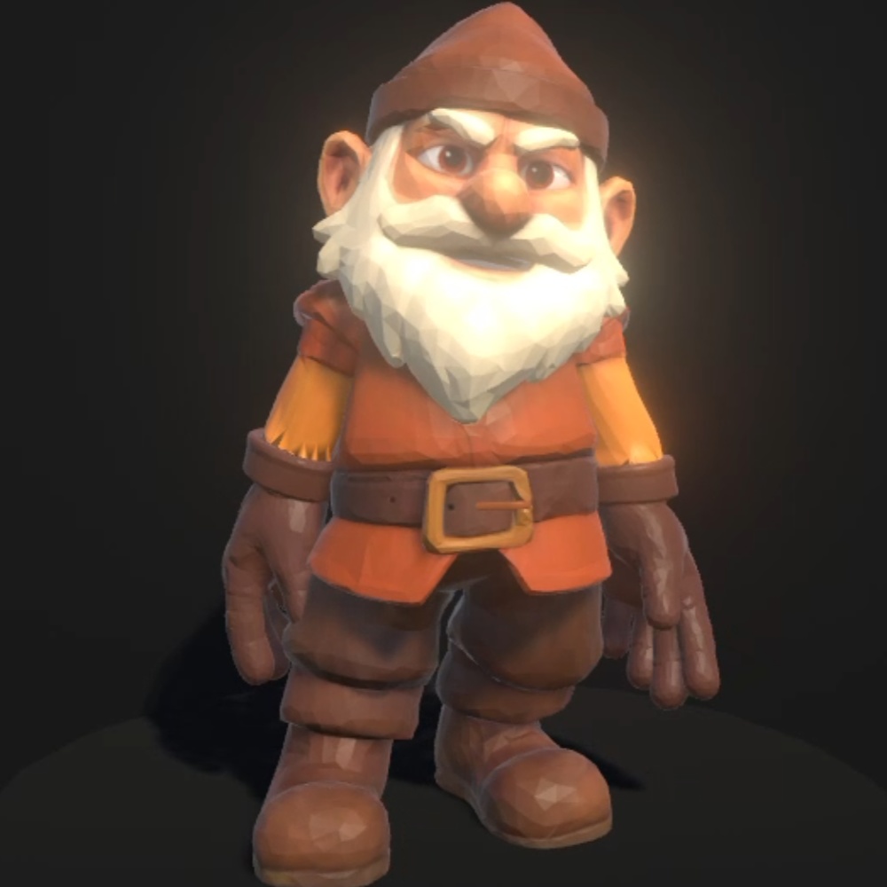 【値下げ!】【VRChat】Blacksmith Dwarf Avatar / 鍛冶場のドワーフ【ローポリ、Goodランク】
