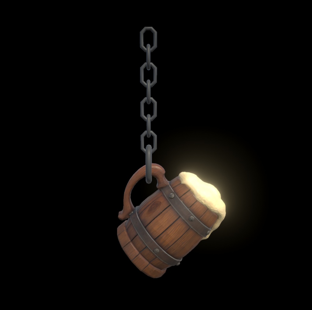 【値下げ!】【VRChat想定アクセサリー】Beer Slave / ビールの奴隷