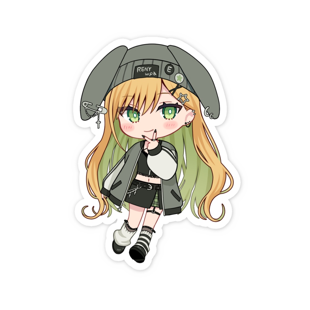 2025年誕生日記念スマホステッカー_うさ耳