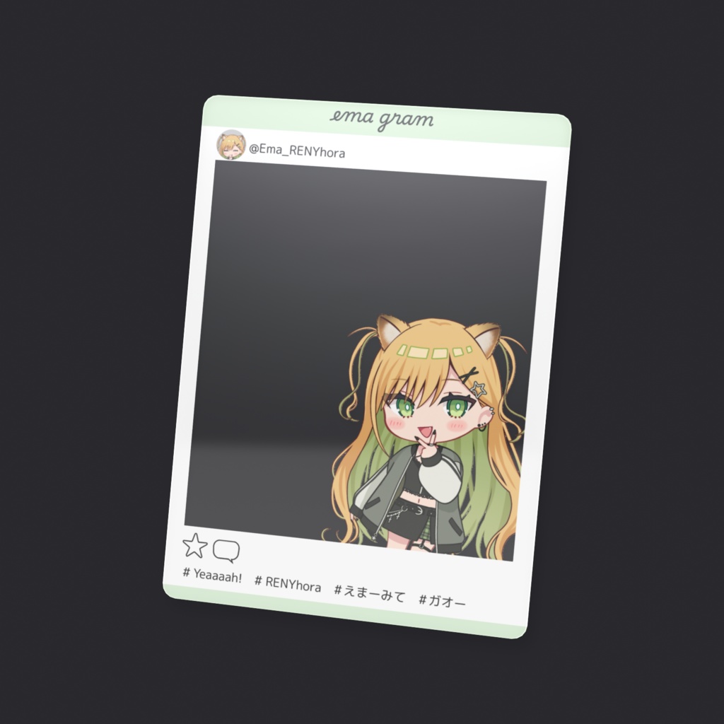 2025年誕生日記念SNS風クリアカード_ライオン