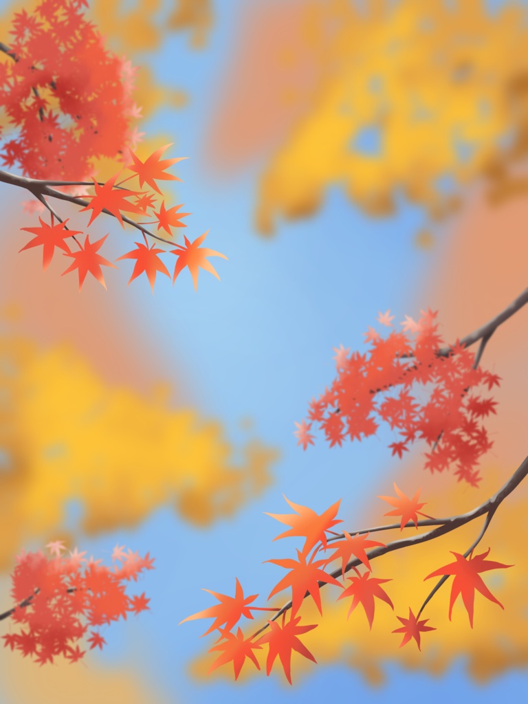 背景素材 秋の紅葉