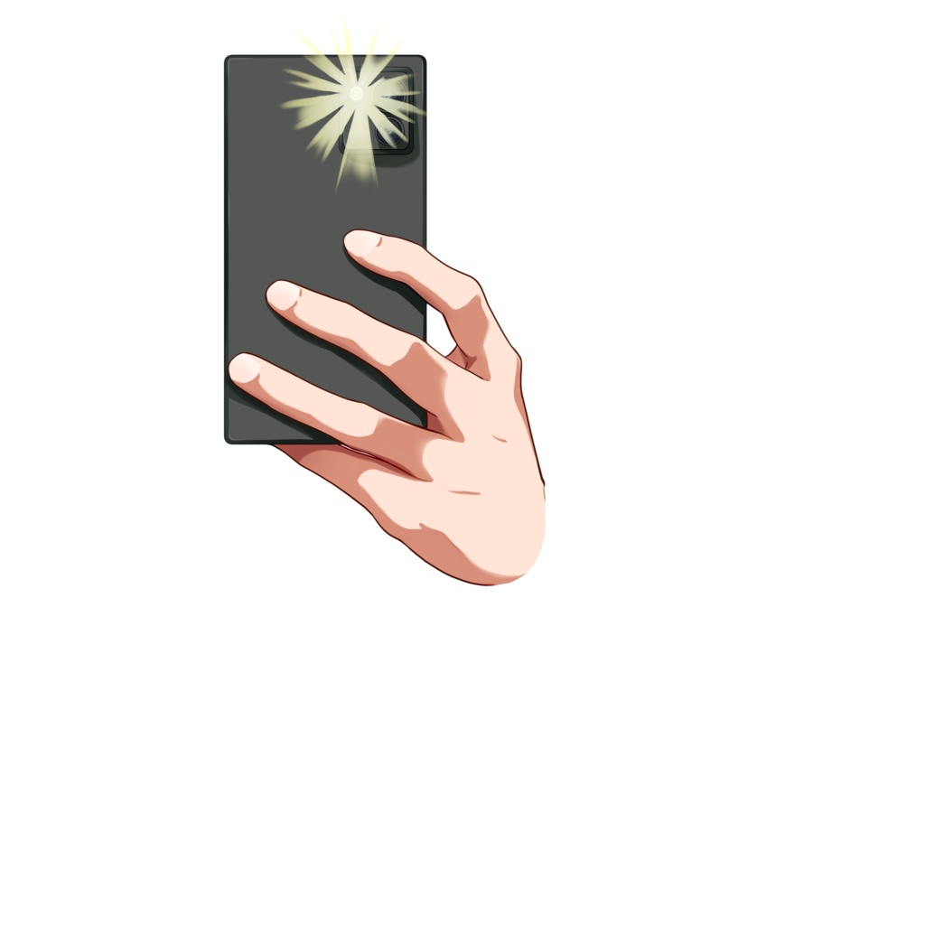 ライトつきのスマホ素材:高解像度版&商用利用権