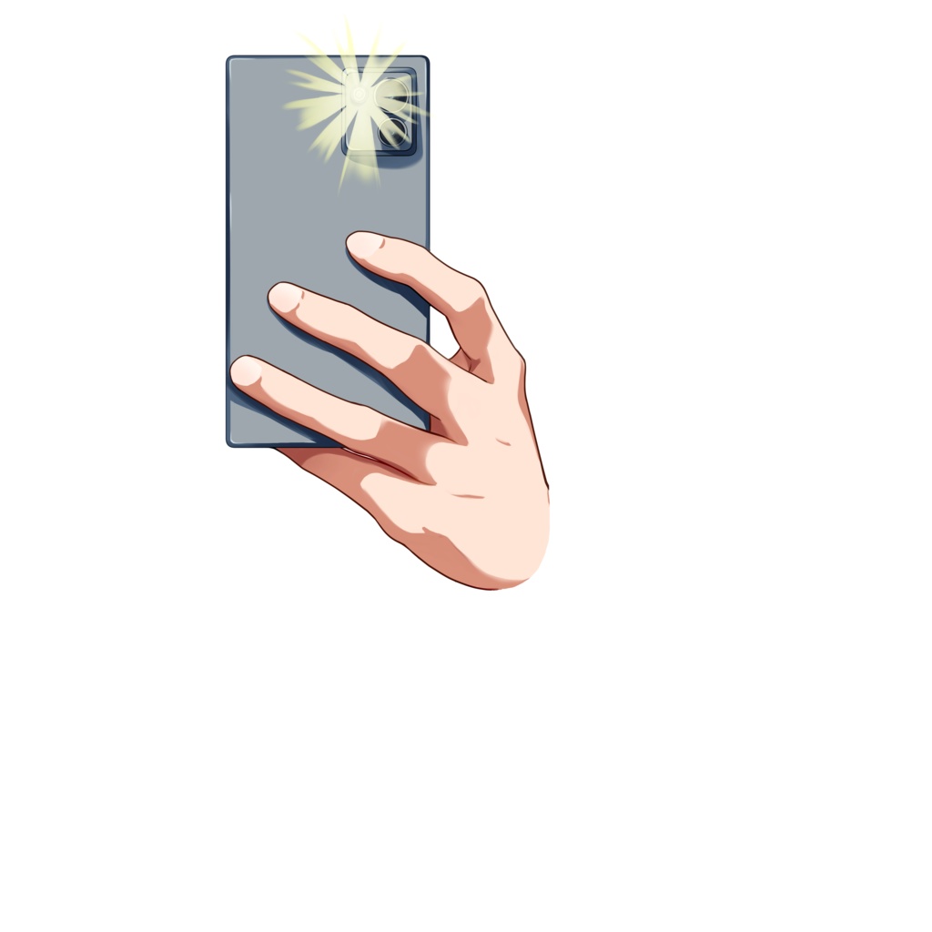 ライトつきのスマホ素材:高解像度版&商用利用権