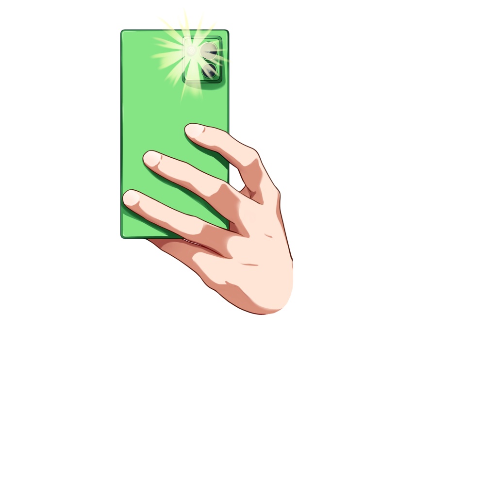 ライトつきのスマホ素材:高解像度版&商用利用権