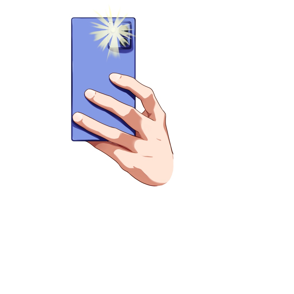 ライトつきのスマホ素材:高解像度版&商用利用権