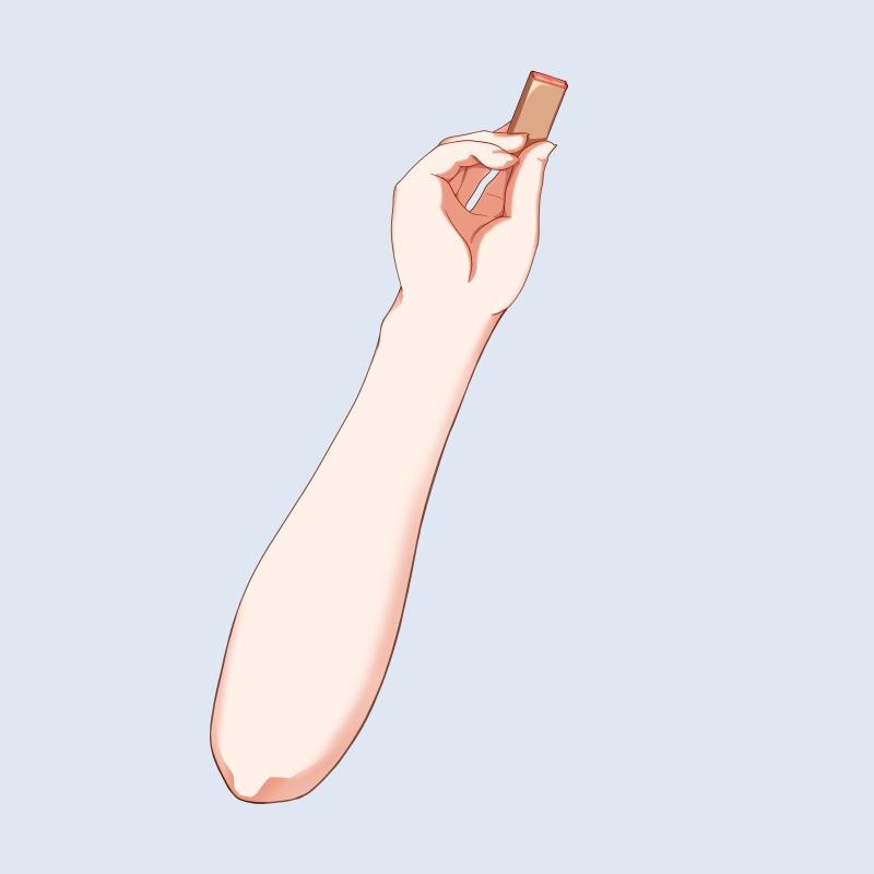 はんこを持った手の素材：高解像度版＆商用利用権