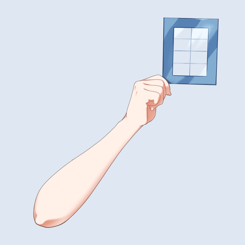 スケールを持った手の素材：高解像度版＆商用利用権