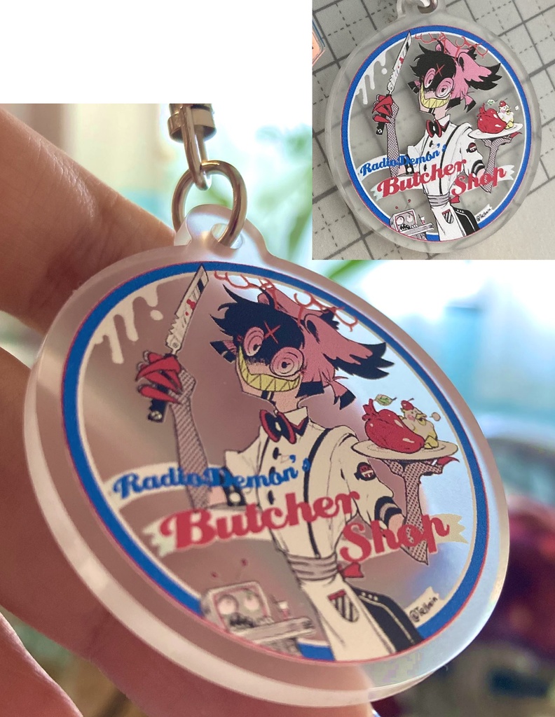 アクリルキーホルダー/お肉屋さんデーモン(予約)