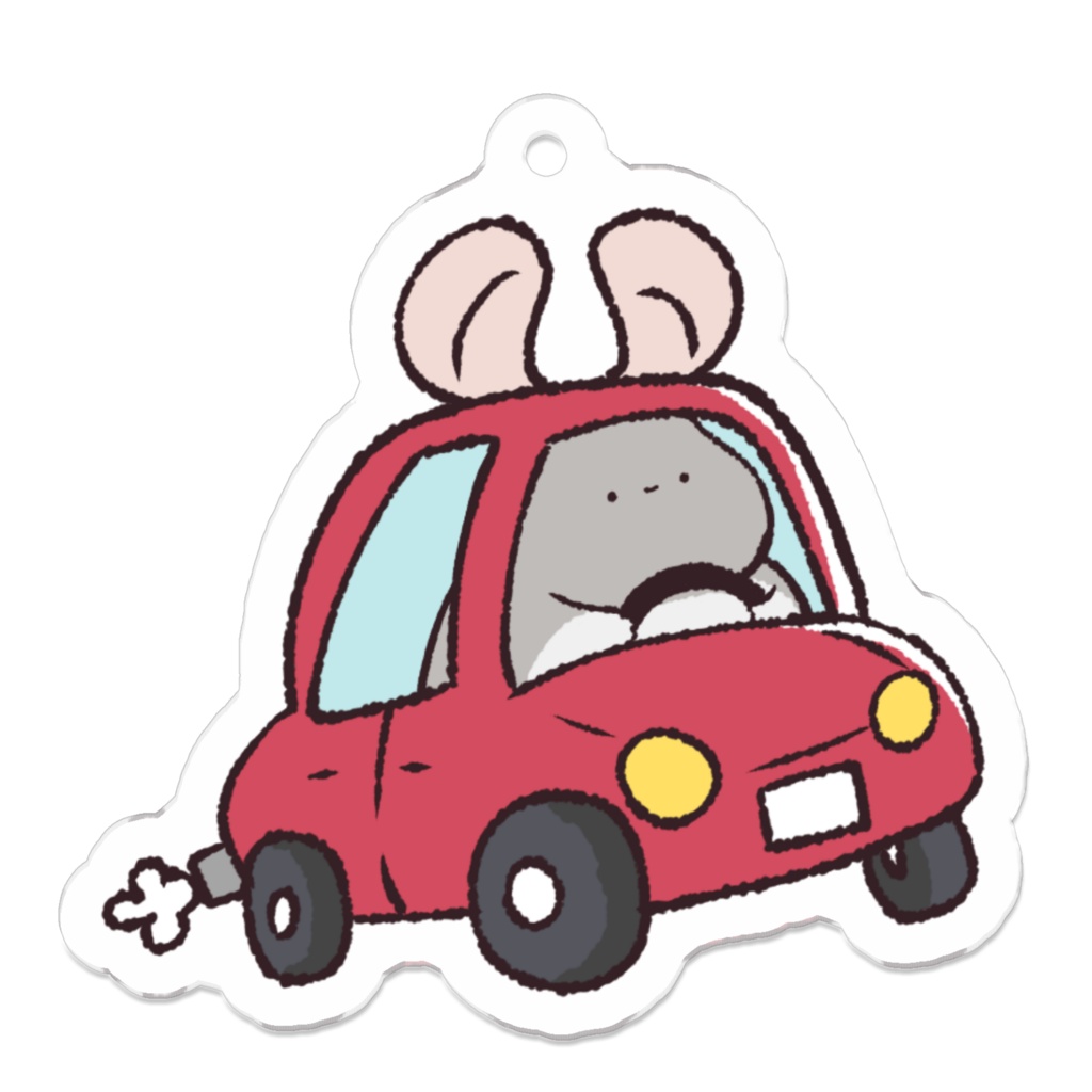 世の中をなめくさっているチンチラ 50×50mmアクキー(全2種)