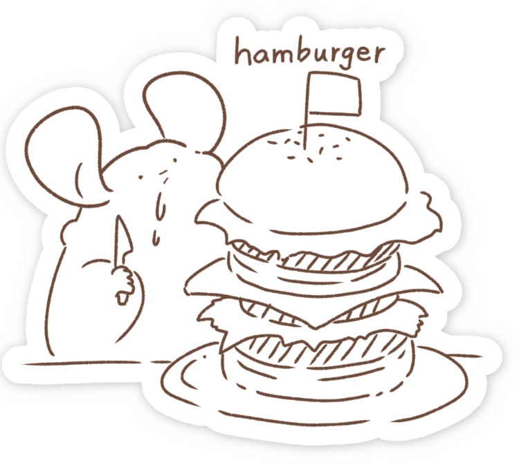 チンチラのスマホステッカー(2種)