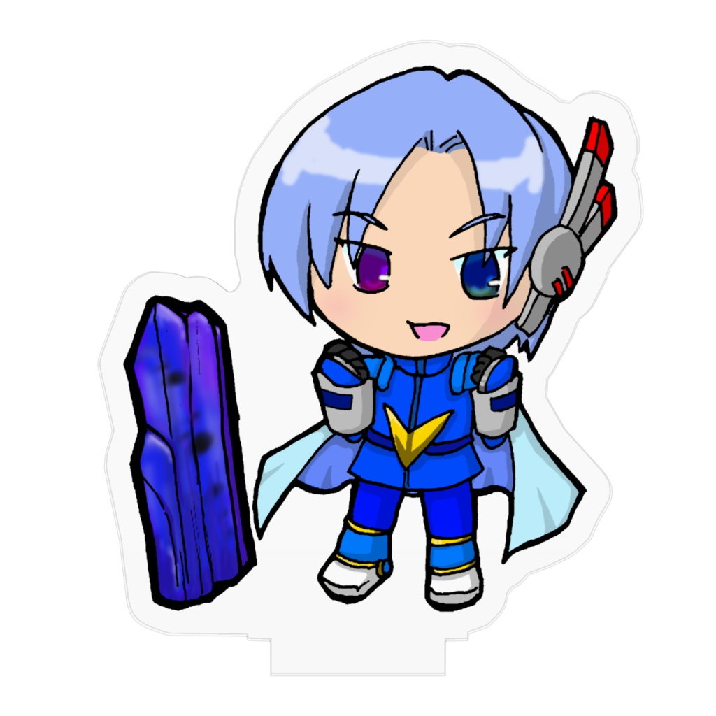 鉱物標本風:擬人化レグルス×タンザナイト