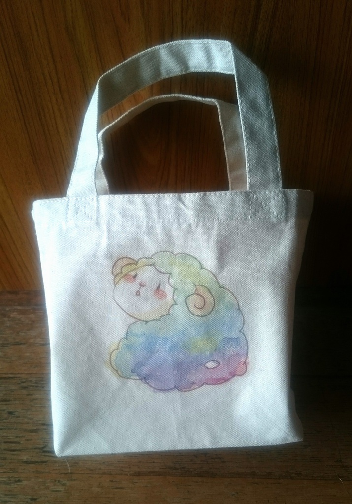 ひつじトートバッグS