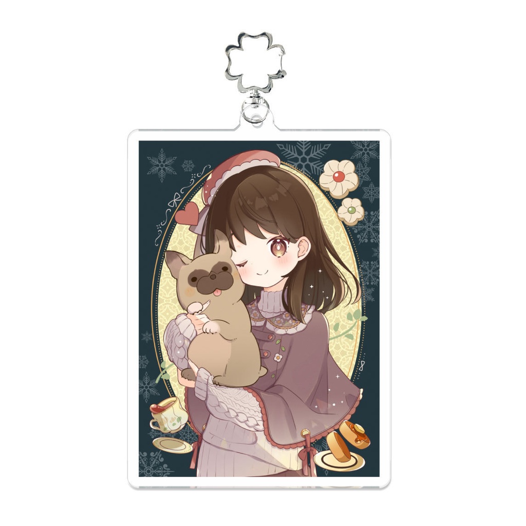 1000サポ記念 【まるくんと花芽アクキー お茶会☕️ver.】