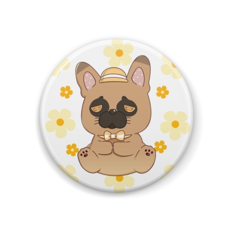 缶バッチ (ぬいぐるみまるくんver.)
