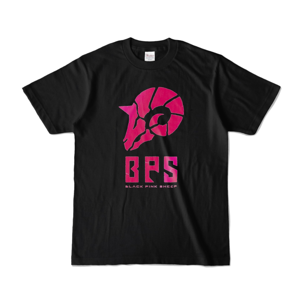 Black.Pink.SheepグラフィックTシャツ