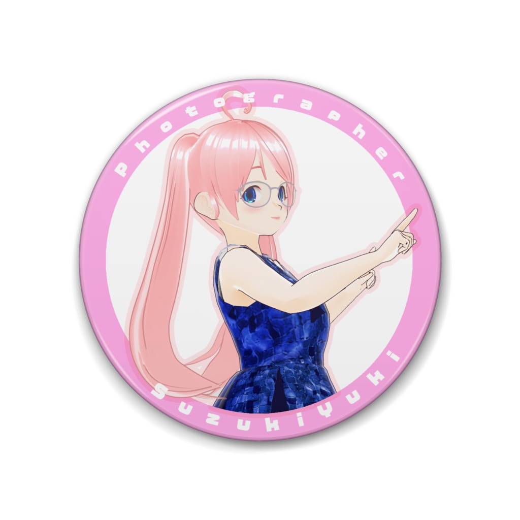 VTuberスズキユキ 缶バッジ