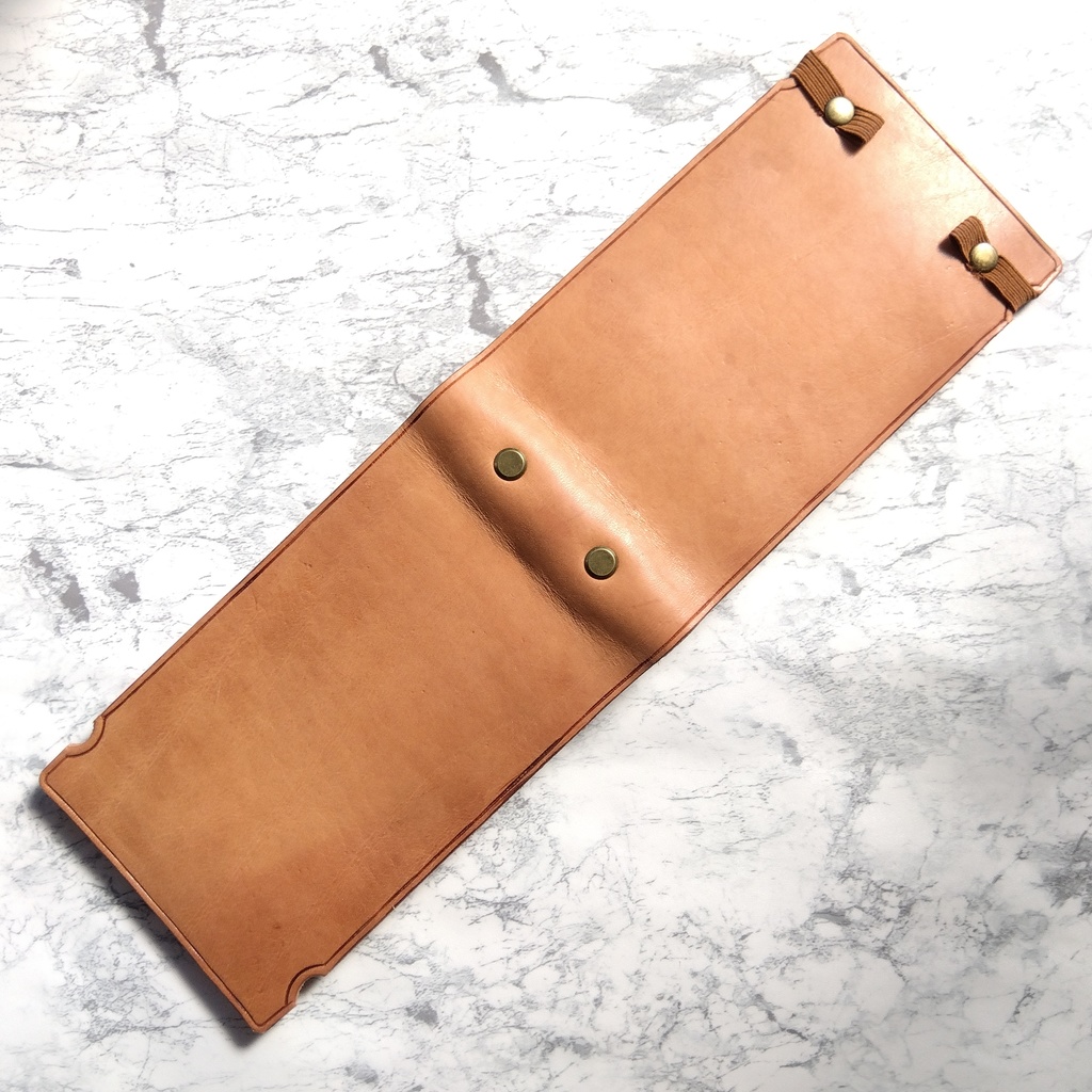 大容量ルーズリーフミニ用本革バインダー