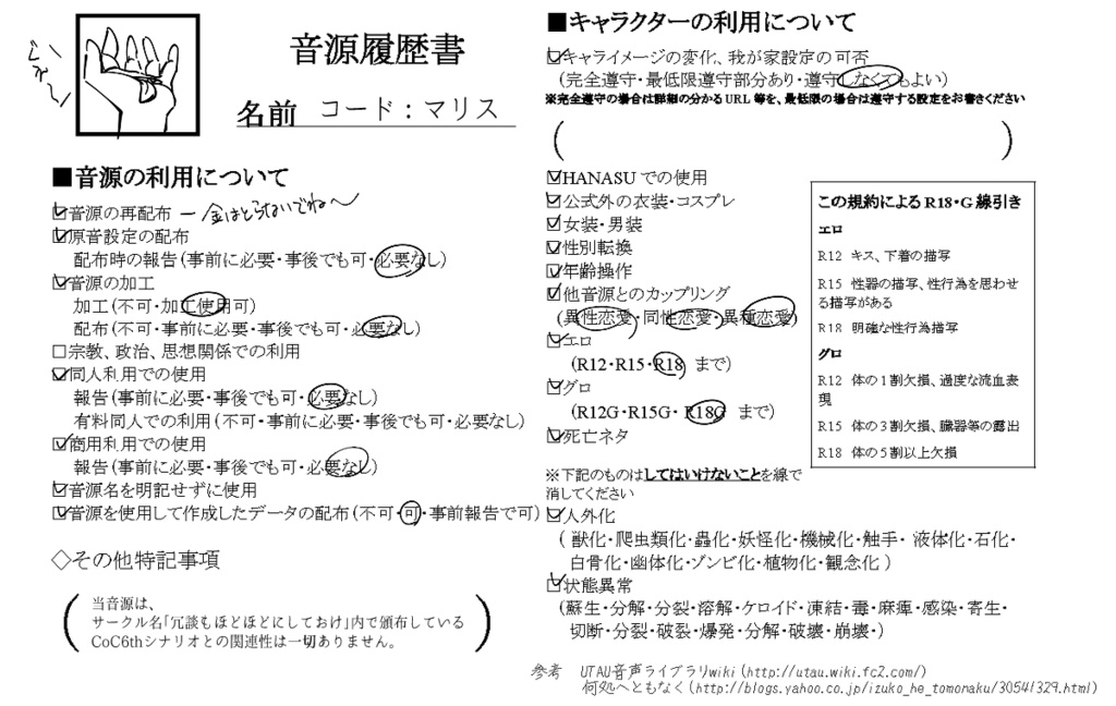 【UTAU音源】コード:マリス【G3単独音/A#3連続音】